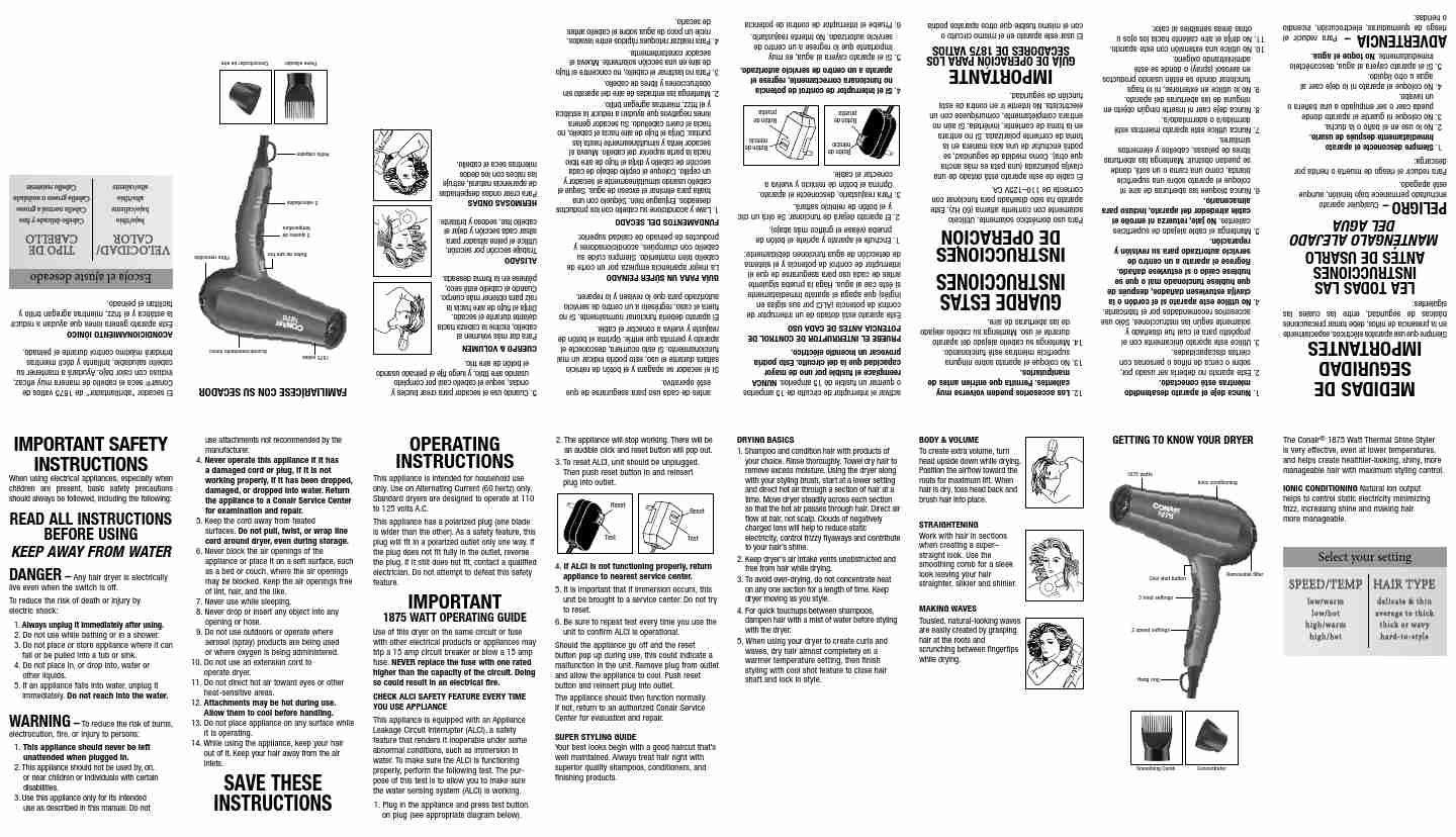 Conair Hair Dryer 121NP-page_pdf